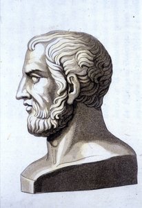 Retrato de Teofrasto (372 a.C.-287 a.C.), filósofo griego. de Unknown artist