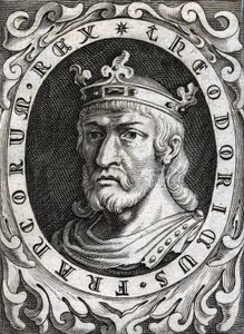 Retrato de Thierry II (? - 613), Rey de Borgoña y Austrasia. de Unknown artist