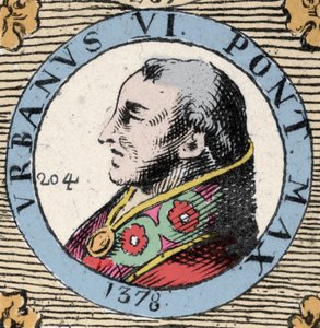 Retrato de Urbano VI (Bartolemeo Prignano) de Unknown artist