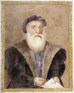 Retrato de Vasco de Gama - en "The Life of Prince Henri of Portugal Surnamed the Navigator" de Richard Henri Major de Unknown artist