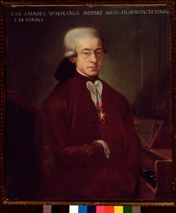 Retrato de Wolfgang Amadeus Mozart a los 21 años de Unknown artist