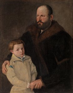 Retrato de un caballero y su hijo de Unknown artist