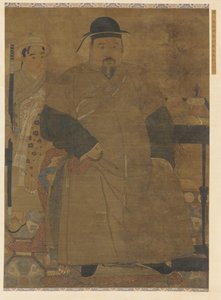 Retrato de un hombre y su sirviente de Unknown artist