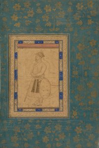 Retrato de un noble no identificado de la corte de Shah Jahan de Unknown artist