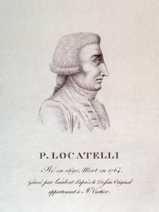 Retrato del violinista y compositor italiano Pietro Locatelli (1695-1762) de Unknown artist