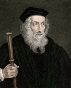 Retrato del teólogo y reformador inglés John Wyclif (o Wycliff o Wycliffe)