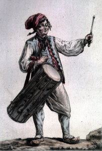 Retrato del tenor francés Antoine Trial (1736 - 1795) en el papel de Père la Joie en “Los Cosechadores” de André Modeste Grétry (1741 - 1813), París 1787 de Unknown artist