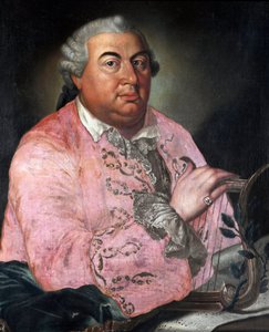 Retrato del compositor italiano Niccolo Jommelli (1714 -1774) Pintura anónima. Alrededor de 1760. Bolonia, Museo Civico Biblioteca Musicale de Unknown artist