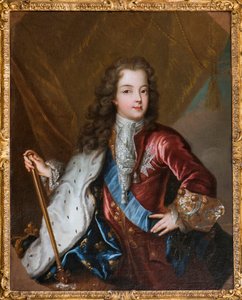 Retrato del Rey de Francia Luis XV - óleo sobre lienzo anónimo del siglo XVIII - Museo de Sceaux