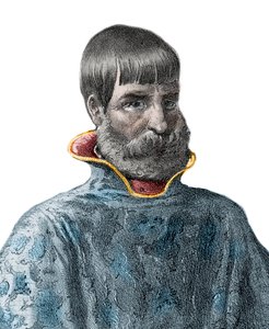 Retrato del conquistador español Juan Ponce de León (1460-1521), Explorador de Florida - Retrato de Juan Ponce de León - explorador español de Unknown artist
