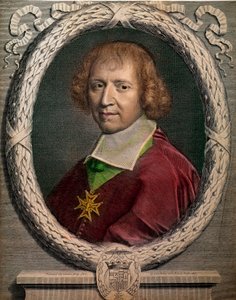 Retrato del eclesiástico François de Harlay, abad de Jumièges (1625-1695). Grabado del siglo XVII. París, Museo Carnavalet