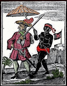 Retrato del pirata Henry Every (grabado) de Unknown artist
