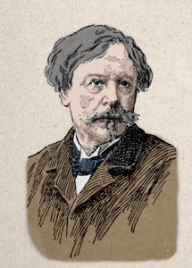 Retrato del escritor Edmond de Goncourt (1822-1896) siglo XIX