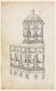 Estufa de azulejos de cerámica de Unknown artist