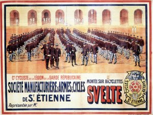 Presentación de la compañía ciclista de la Legión de la Guardia Republicana: Société manufacturière d