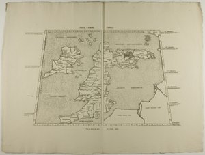 Prima Europe Tabula: Ptolemaeus Romae 1490 de Unknown artist