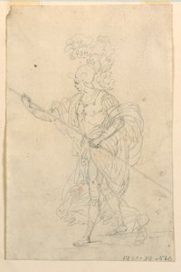 Proyecto para un Traje Teatral de un Guerrero Clásico de Unknown artist