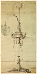 Proyecto para una Lámpara de Aceite con Sugerencias Alternativas de Unknown artist