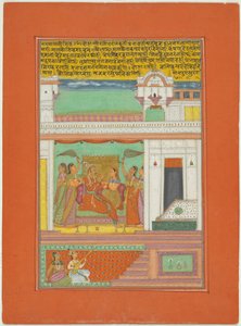 Raga Malkaushika, Página de un conjunto de Ragamala de Jaipur de Unknown artist