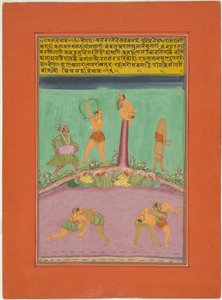 Ragini Desakh, Página de un conjunto de Ragamala de Jaipur de Unknown artist