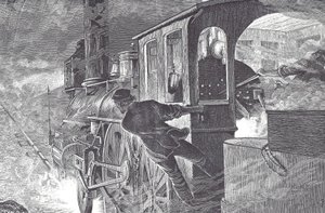 Conductores de ferrocarril, finales del siglo XIX de Unknown artist