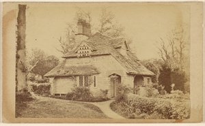 Residencia de Thomas Roberts en Wodenethe Fish Kill on Hudson N.Y. [vista exterior de Rose Cottage, Blaise Hamlet]. de Unknown artist