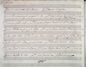 Resumen de la ópera La coronación de Darío por Giuseppe Aldrovandini (1703) de Unknown artist