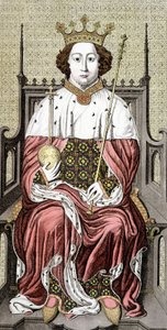 Ricardo II. (1367-1400). Rey de Inglaterra. Grabado del siglo XVIII de Unknown artist