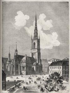 Iglesia de Riddarholmen - La Iglesia de Riddarholm en Estocolmo - 1866 de Unknown artist
