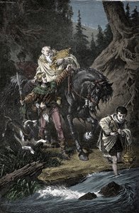 Rodolfo de Habsburgo y el sacerdote - Rodolfo I del Sacro Imperio (Rodolfo IV de Habsburgo) de Unknown artist