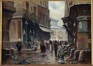 Calle Pirouette, hacia 1880, actual distrito 1, entre 1875 y 1885 (pintura) de Unknown artist