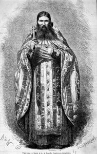 Papa ruso, dibujo de una fotografía de Unknown artist