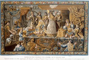 Coronación del Rey Carlos VII en Reims el 17 de julio de Unknown artist