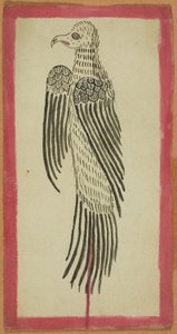 Animal sacrificado de un conjunto de cuatro cartas rituales (Tsakalis) de Unknown artist