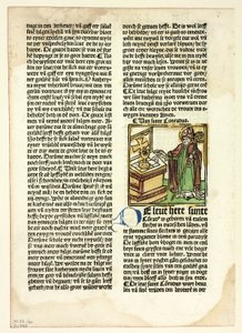 San Conrado de Der Heiligen Leben, Winterteil (La vida de los santos, invierno), lámina 40 de xilografías de libros del siglo XV de Unknown artist