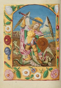 San Miguel y el dragón de Unknown artist
