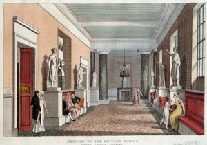 Salón que conduce a los palcos privados del teatro de Covent Garden de Unknown artist