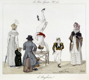 Saltimbanquis: equilibristas - en "Le Bon genre", principios del siglo XIX de Unknown artist