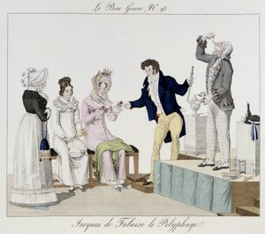 Saltimbanqui: Jacques de Falaise el polifago (se traga cualquier cosa, animales vivos...) - en 