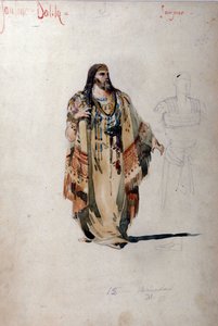 Traje de Sansón para la ópera “Sansón y Dalila” de Camille Saint-Saëns. 1877