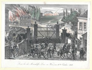 Escena en la línea Mariahilf de Viena
