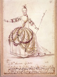 Escenografía: dibujo de vestuario para la pastoral 