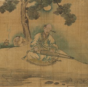 Scholar Playing a Qin de Unknown artist