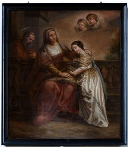 Scilderij, "María y sus padres"