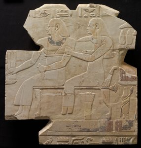 Pareja sentada: Ancestros de Mentuemhat de Unknown artist