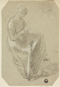Mujer sentada de Unknown artist