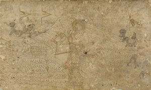 Shah Jahan y su hijo Dara Shikoh cazando de Unknown artist