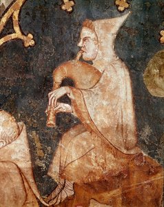 Pastor soplando en una gaita (detalle) de Unknown artist