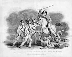 Sir John Hope capturado en la salida de Bayona