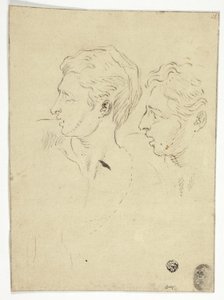 Boceto de Dos Hombres Girando a la Izquierda
